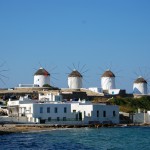 2. Větrné mlýny, Mykonos, Řecko.